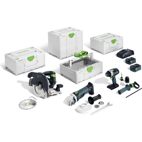 Festool Akku Combo Set Holzbau HKC 55 TPC 18 AGC 18 TB M 137 Systainer 578025