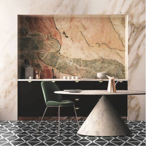 Mosaïque Art factory hexagone 2.6x2.2cm motif Sonata noir et blanc sur trame nylon 33.3x33.3cm Satiné - Boîte de 1 m2 (1/2)