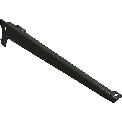 Reggimensola a due ganci angolate nera 33 cm pezzi 2 - masidef