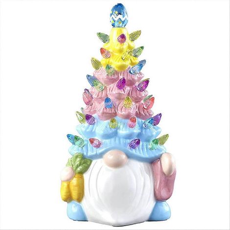 Décorations de Pâques - Lutins lumineux en résine pour arbre de Pâques, lot de figurines éclairées, ornements festifs pour déco intérieure/extérieure, ambiance chaleureuse et magique, parfait pour cél (1/5)