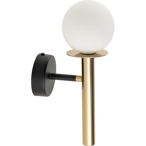 Applique murale moderne dorée globe blanc Daisy G9 Sigma (1/2)