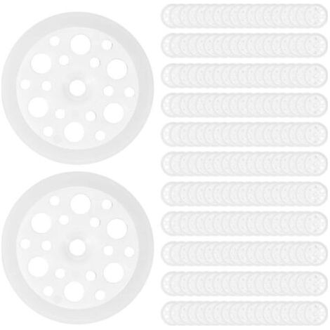 200 Pcs Rondelles Plates en Plastique, Rondelle pour Isolation Discs 46mm, Rondelles en Mousse pour Fixation et le Support de Panneaux Isolants