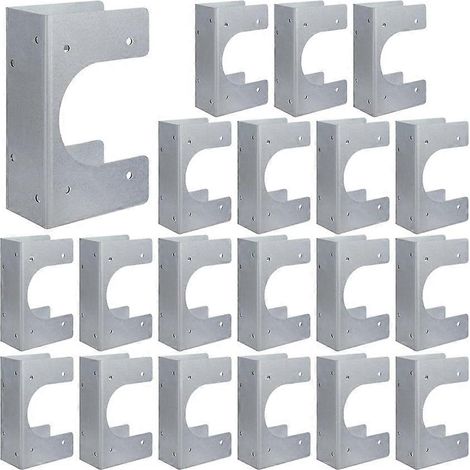 Packung mit 10 Bolzenhaltern für 2X-Bolzen, 16-Gauge-verzinkte Bolzenhalter, 6,25 Zoll hoch, 1,5 Zoll breit, passend für Rohre bis zu 2 3/8 Zoll Außendurchmesser (1/5)