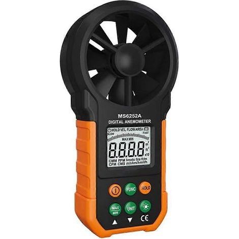 Anémomètre numérique portable MS6252A avec écran LCD rétroéclairé (1/5)