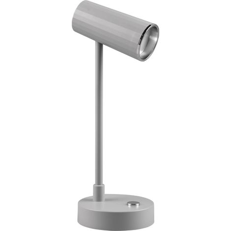 Lampe de bureau LED, gris plastique, LED 2,5 watts incluse (1/5)