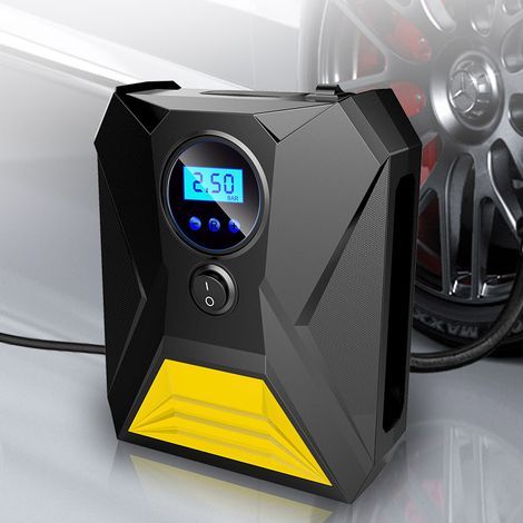 Inflador de neumáticos para coche, compresor de aire portátil de 12 V con función de memoria, compresor de inflado rápido de 20 L/min, inflador de neumáticos para coches y bicicletas. (1/5)