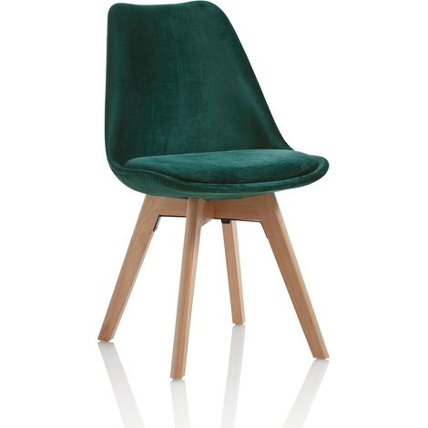 Set de 4 Chaises OSBY vert émeraude (1/5)