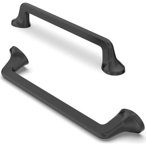 YMYNY 10 Stück Möbelgriffe, Schrankgriffe, Küchengriffe, Schubladengriffe, Küchenschrankgriffe, Schubladenzüge, Lochabstand 128 mm (1/5)