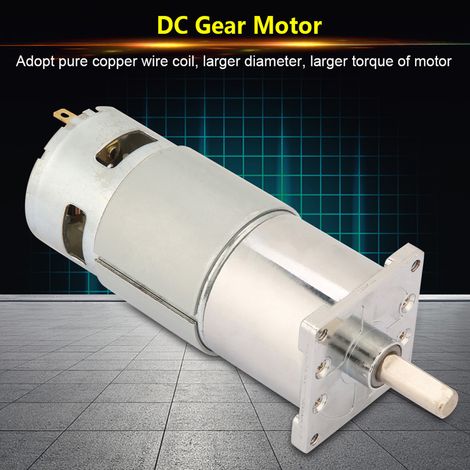 Moteur à engrenages CC micro XD-42GA775 à régulation de vitesse CW CCW (100 tr/min, 12 V) (1/5)