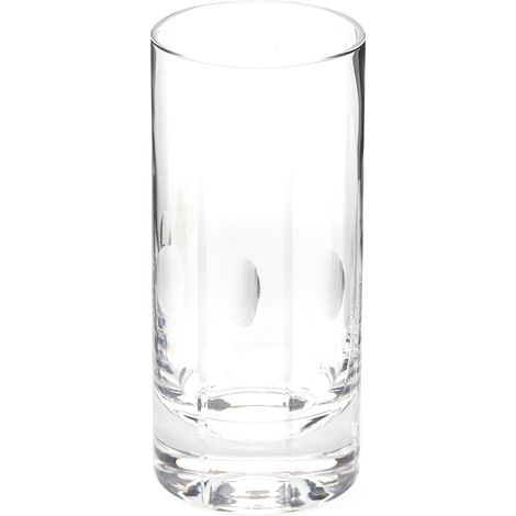 Set 6 bicchieri cilindro alto in vetro trasparente succo e acqua h 17 (1/2)
