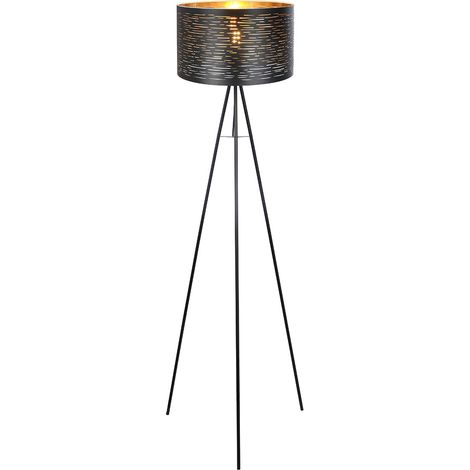 Globo - lampadaire - Tunno - noir - métal - Ø 69cm - E27 - 15342S (1/2)