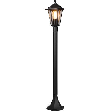 Lampada Palo da Esterno Attacco E27 in Alluminio Nero Opaco (1/3)