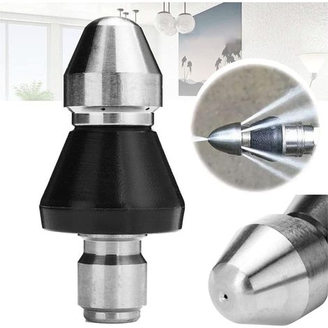 Buse De Nettoyage Pour Egout - Acier Inoxydable - 1/4 Pouces - Pression Maximale 5000 PSI - Pour Canalisations Siphons Toilettes Éviers - 1 Pièce (1/5)