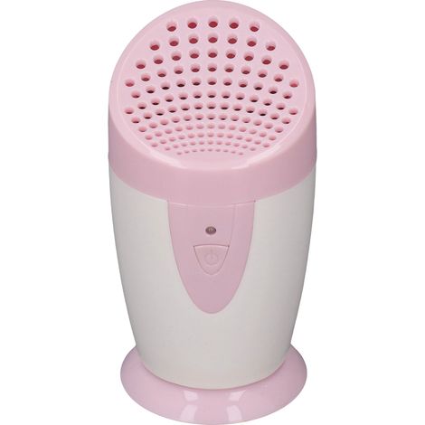 Purificateur d'air à ions négatifs portable multifonction, 2 modes de fonctionnement, alimenté par batterie, pour bureau et voiture, rose (1/5)
