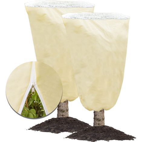 2 Pièces Housse Hivernage Plante Exterieur,120 180cm Hiver Temps Froid Frost Blanket Bush Jacket avec Cordon de Serrage réutilisable Plante extérieure antigel bucco - fruitier en Pot (120 x 180CM) (1/5)