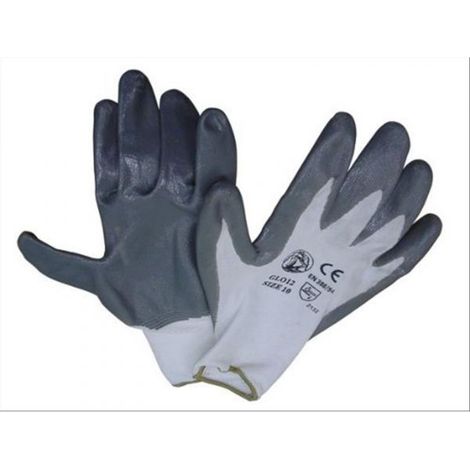 GUANTI SPALMATI FLEXY GRIGI 5 PZ TAGLIE 8-9-10