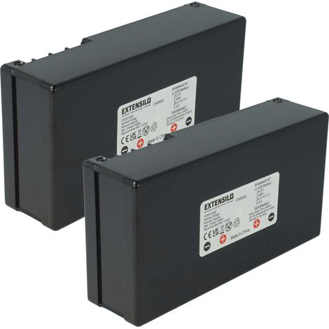 EXTENSILO 2x Akku kompatibel mit Stiga Autoclip 158614, 225, 223, 225s, 200, 127, 125, 158609, 158613, 158610 Rasenmäher (3400mAh 25,2V Li-Ion)