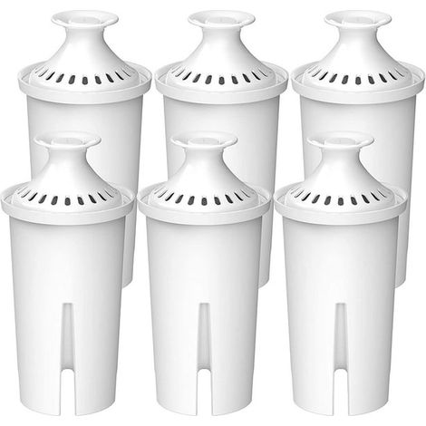 Filtre à eau universel x4, compatible carafes Brita Classic, Kenwood, Laica, PearlCo, Dafi et cartouches standard. (1/5)