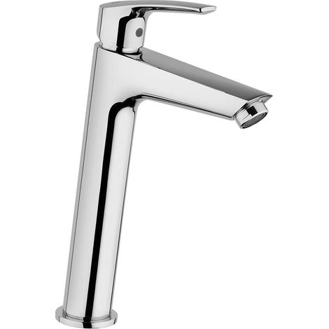 Miscelatore lavabo alto Lucente Jacuzzi rubinetteria per piletta clik clak ottone cromato (1/2)