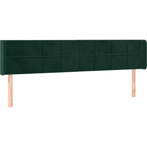 Maison Exclusive - Cabecero de terciopelo verde oscuro 183x16x78/ (1/5)
