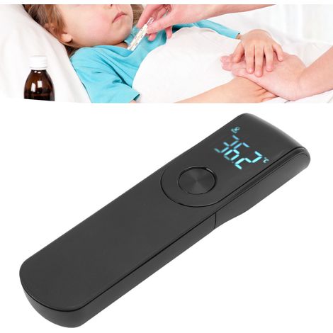 Professionelles Infrarot-Thermometer, präzises, berührungsloses Digitalthermometer mit Kamerarückseite, Schwarz, geeignet für Familie, Schule und Krankenhaus (1/5)