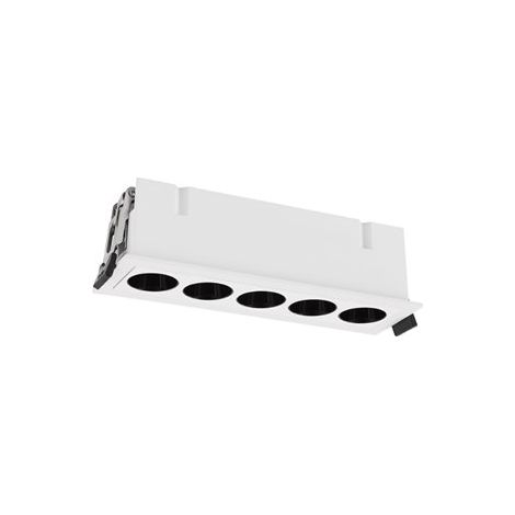 Mantra Foco LED de empotrar 5L blanco BLAU, 147x45mm en corte de 140x40mm, 12W 840Lm 3000K (1/2)