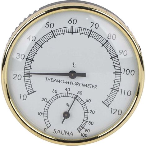 Ulisem Metall-Hygrometer-Thermometer für die Sauna (1/4)