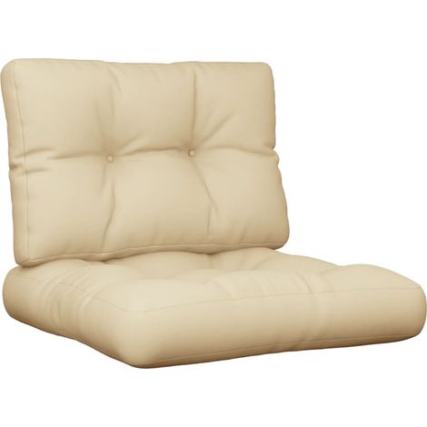 Maison Exclusive - Coussins de palette lot de 2 beige tissu