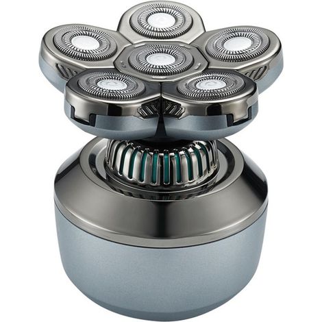 Tondeuse Chauve 6D Flottante - 10000 RPM, IPX8 Étanche, Batterie 1000mAh 90 min, Affichage LED - Pour Rasage Tête et Visage, Sec ou Humide - Métal et ABS (1/5)