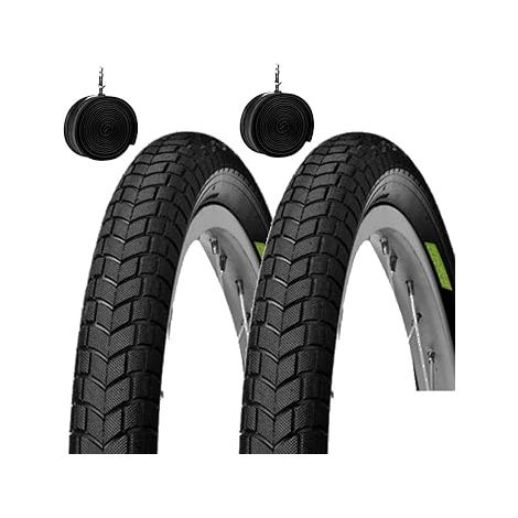 2 Copertoni 20 X 1.95 (50-406) + Camere Pneumatici Bici Gomme per BMX Stradale City Bike Bambino Ecovelo (1/5)