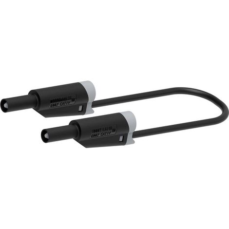 Electro PJP 2710-IEC-CD1-50N Cavo di misura Spina a banana 4 mm Spina a banana 4 mm 50 cm Nero 1 pz. (1/2)