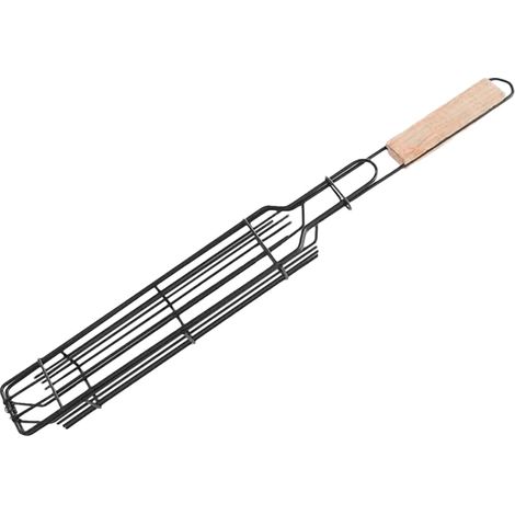 Panier de barbecue pour viande, appareil cuisson la préparation des aliments, accessoires cuisine, fruits mer, poissons, utilisation fête, pique-nique, - (1/5)