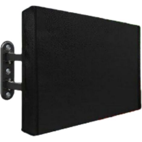 80-85pouce 600DHousse de protection étanche pour téléviseur d'extérieurProtéger du vent et de la pluie LED à 360°protecteur d'écrannoir (1/5)