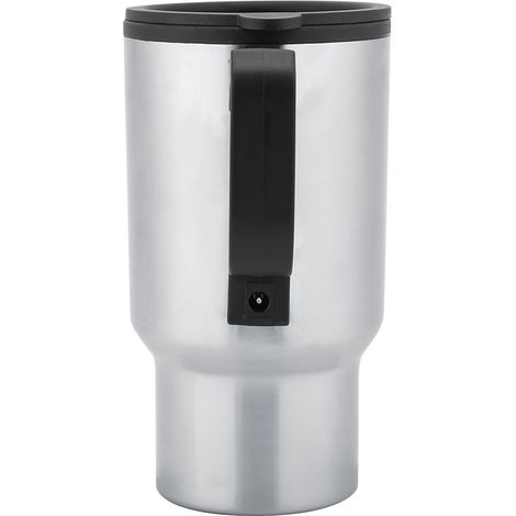 Mug de voyage chauffant électrique 12 V 450 ml en acier inoxydable pour voiture, tasse à café/lait/bouilloire (1/5)