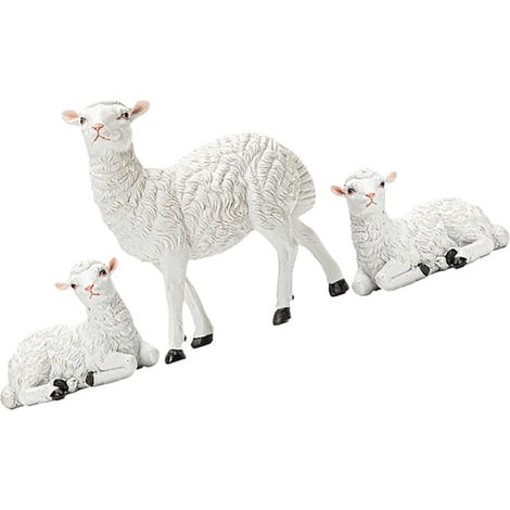Stücke Schafe Figuren aus Kunstharz Miniatur Schafstatuen