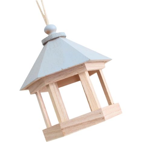 1 Mangeoire Oiseaux Bois,Nid Suspendu,Abri Naturel,Oiseaux Exterieur,Jardin (1/5)