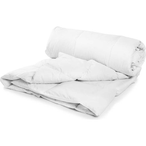 Piumino Letto Estivo in Morbida Mircrofibra bianco Coperta Trapunta Sottile Anallergico Piumone Bianco - Singolo (1/5)
