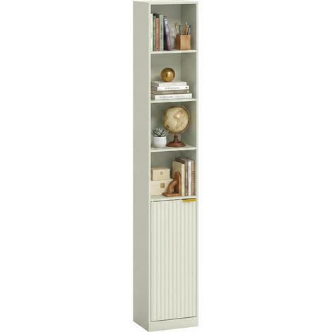 HOMCOM Bookcase Adjustable Shelf 6-Tier Light Green (1/5)
