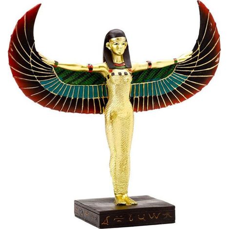 Statuette - PUCKATOR - Isis - 19 cm - Résine - Couleurs rouge, bleu, or, noir