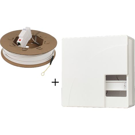Coffret de communication fibre saillie avec DTIO (1/2)