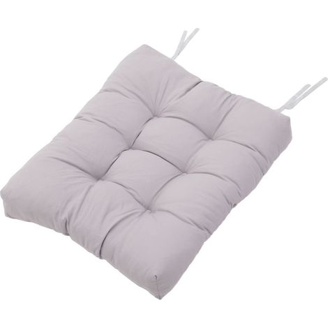 Grey 2 Pcs Outdoor Lounge Chair Cushion Set (1/4)
