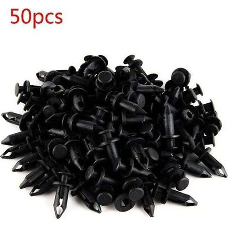 50pcs 8mm Abs plastique garde-boue Clip corps Rivet trou Clips boulons pour Polaris Sportsman Rangers Rzr 550 850 Xp 7661855 Atv P