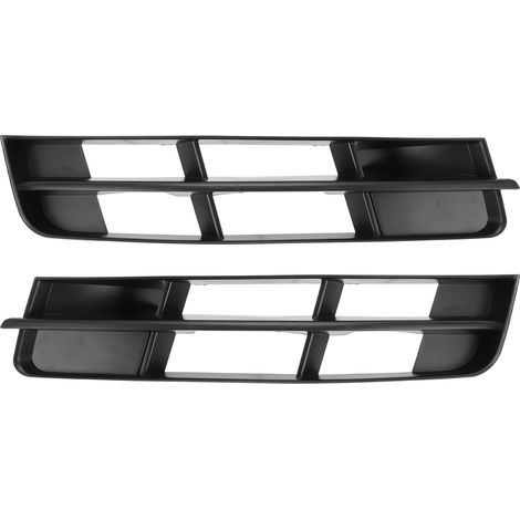 Grilles de feux antibrouillard et inserts de cache de feux antibrouillard de pare-chocs avant inférieur pour les modèles Audi Q7 2010-2015, en matériau ABS. (1/4)