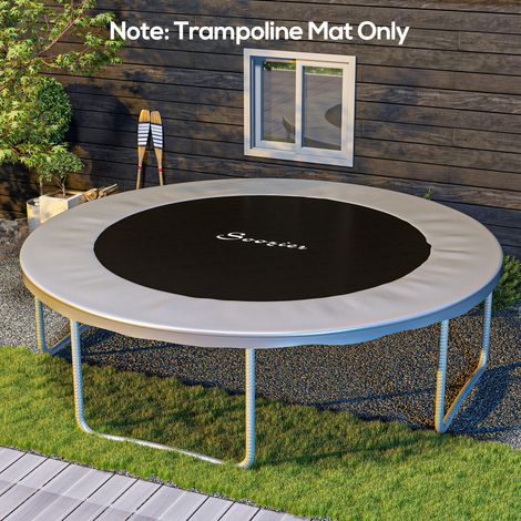 Tapis de rechange pour trampoline de saut de remplacement compatible Ø 4,3 m et ressorts de 14 cm (1/4)