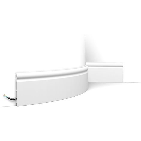 Sockelleiste Orac Decor SX138F AXXENT flexible Zierleiste Stuckleiste Modernes Design weiß 2m (1/5)