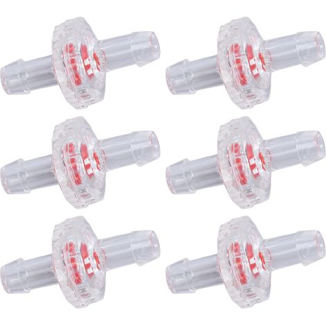 10 Stück Rückschlagventile, 1-Wege-Absperrmembran aus PP-Kunststoff für Luftansaugung, 5 mm, transparent (1/5)