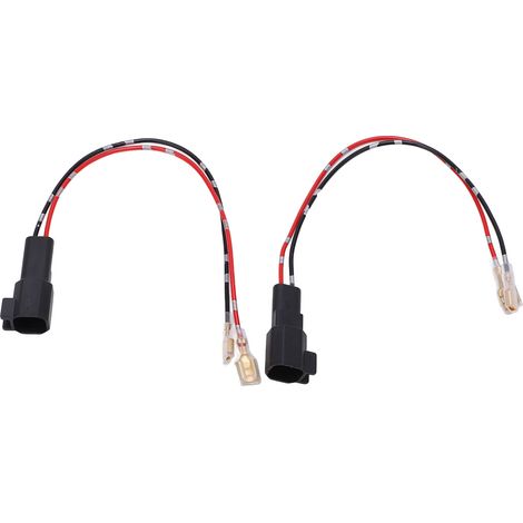 1 paire de connecteurs de faisceau de câblage pour haut-parleurs de portière de voiture ABS 12V Adaptateur de faisceau de câblage pour haut-parleurs (1/5)