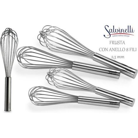 Ilsa frusta professionale cucina 35cm 8 fili/spess filo 23mm acciao inox 18/10