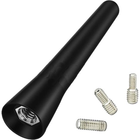 Ein Satz Dachantennen, universelle starke 6,5 cm kurze Autoantenne mit M4-, M5-, M6-Gewindeadapter, Mini-Autoantenne aus Edelstahl für alle Autos