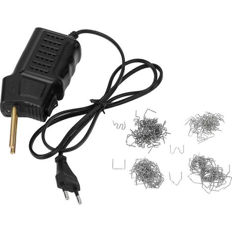 Pistolet à colle chaude portable et pistolet de soudage plastique, kit de réparation plastique avec pinces